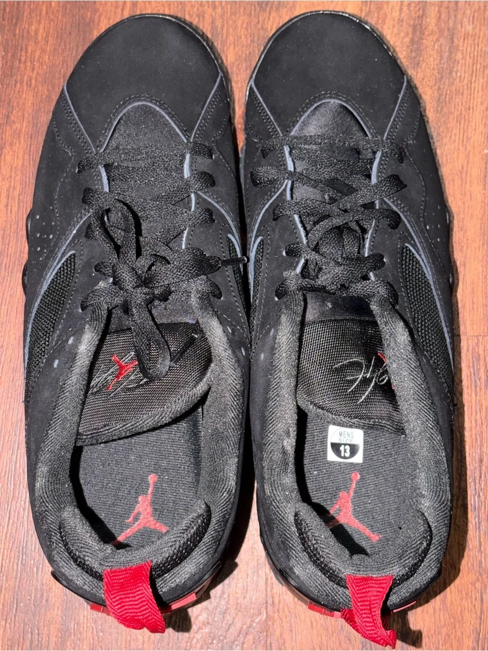Jordan size 13 Black and Red Retro Basketball Shoes